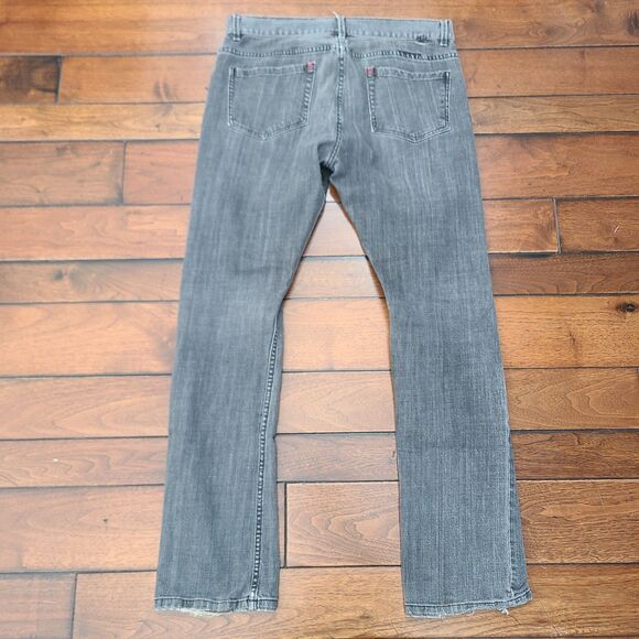 RVCA X Leo Romero Jeans Men's Size 33x31 Gray Straight Leg Skate Surf - Picture 2 of 13